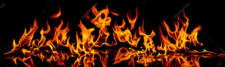 Fire and flames.