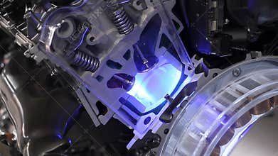 Cat hybrid engine valves