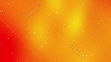 Orange yellow gradient background features tiny bright scattered sparkles