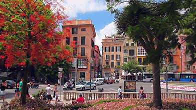 Center of Palma de Mallorca, Mallorca Island, Spain