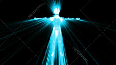 Human body, 3d , Video background. High definition and smooth movement.