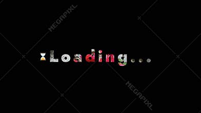 Colorful Animated Speech Text Loading