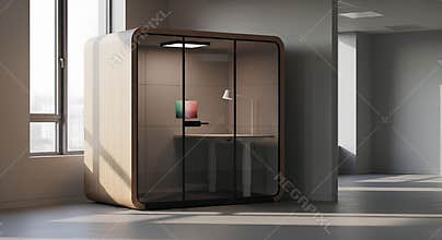 Modern Focus Booth for Deep Work and Uninterrupted Concentration
