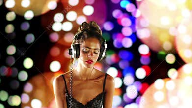 Beautfiul female DJ