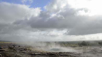Erupting Geyser