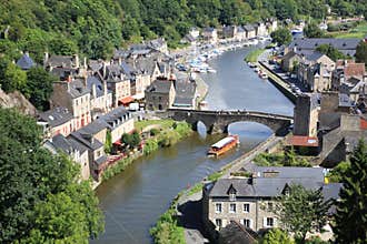 Dinan on the Rance, Brittany, France