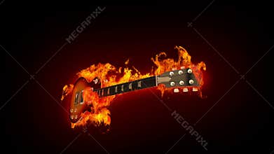 Fire guitar