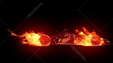 Fire race car