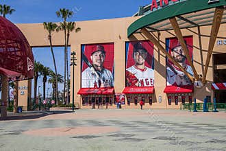 Angel Stadium the home of the Angels baseball team in Anaheim California