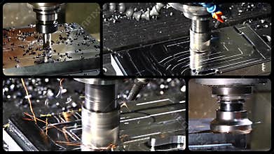 Milling machine collage