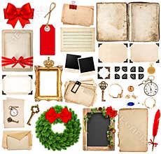 Scrapbooking elements for christmas holidays greetings
