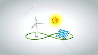 Infinite Renewable Energy Footage