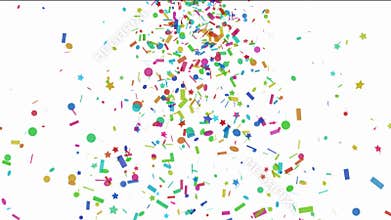 Confetti falling