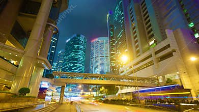 4k hyperlapse video with camera travelling along a busy road