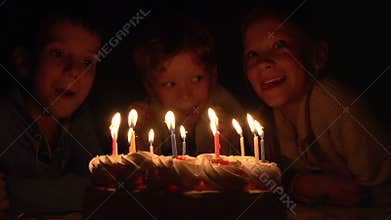 Children and Birthday Cake