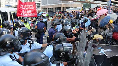 Umbrella Movement in Hong Kong