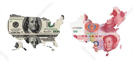 Maps of USA and China