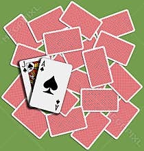 BlackJack background play card shuffle