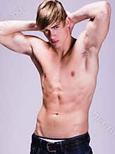 Young man in jeans