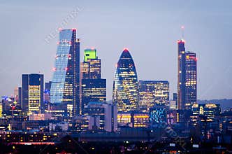London, skyline from Greenwich