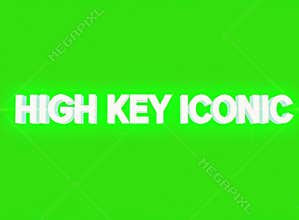 High Key Iconic Bold Slang Text on Green Screen for Viral Branding Ads