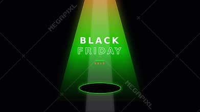 Volumetric spotlight product stage wireframe pedestal black friday sale
