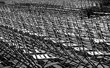 Metallic chairs