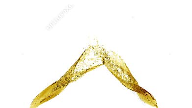 Two streams of oil spray