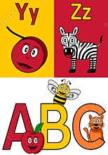 Kindergarten Alphabet Y-Z