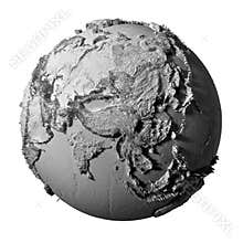 Gray Globe - Asia