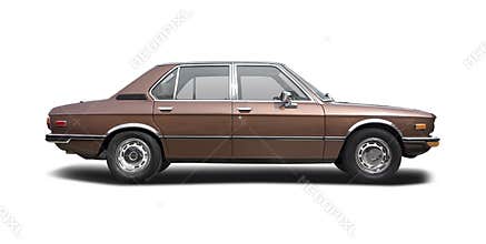 Classic sedan car BMW 520