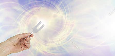 If you could see the sound waves make by an Angel Tuning Fork