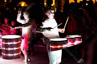 Worldbeaters Spark drummers
