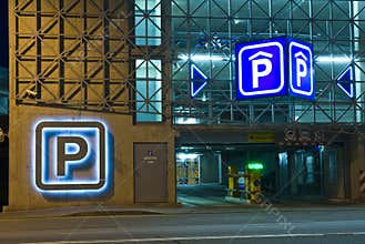 Parking garage exterior