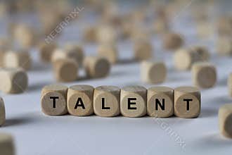 TALENT - image with words associated with the topic RECRUITING, word, image, illustration
