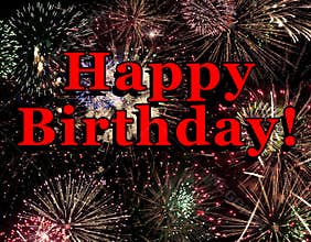 Happy Birthday Fireworks