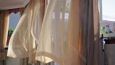 Curtains in Bower are Fluttering on the Wind