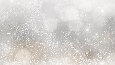 Christmas animated background of sparkling lights on bokeh background