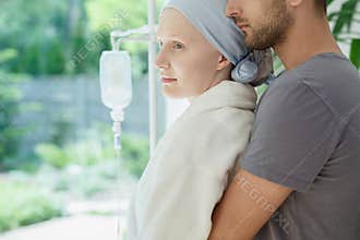 Wife with drip