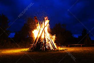 Big bonfire