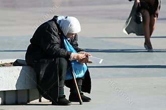 Poor old woman