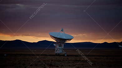 Very Large Array Space Radio Dish VLA Observatories - Time Lapse - 4k
