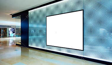 Advertising blank billboard