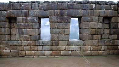 Inka Wall at Manchu Picchu
