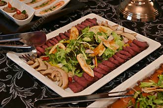 Catering food plate