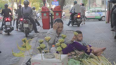 Poor family in Vietnam