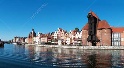 Gdansk old city panorama, Poland