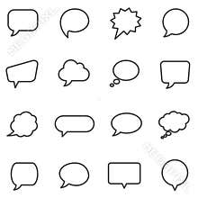 Speech bubbles and dialog balloons