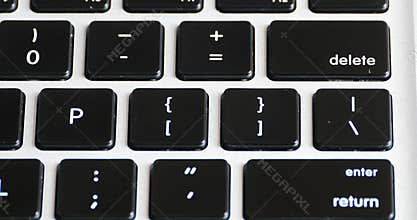 4k Press Delete,Typing On A Laptop Keyboard,computer Literate Operator.