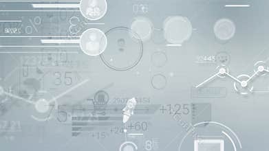 Light Business Background With Abstract Elements Of Infographics